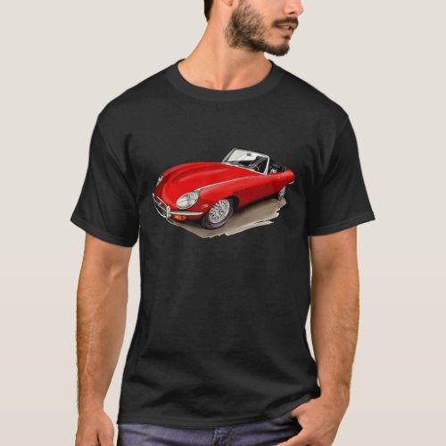 Jaguar XKE Red Car T_Shirt