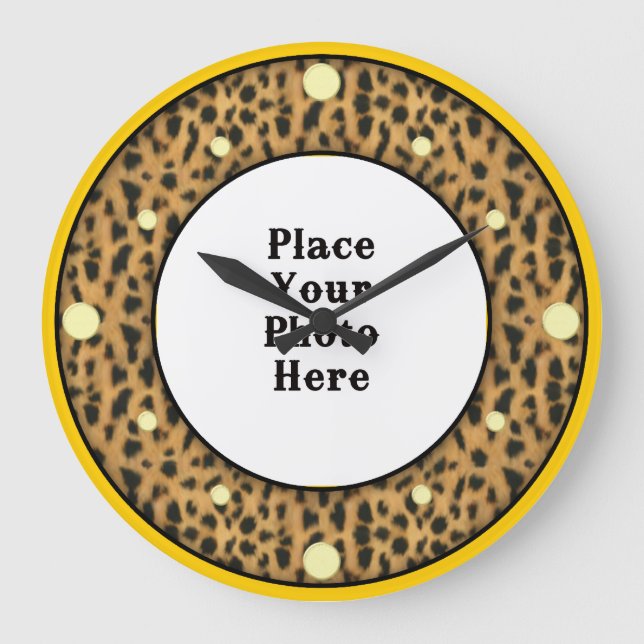 Jaguar Your Photo Wall Clock (Front)