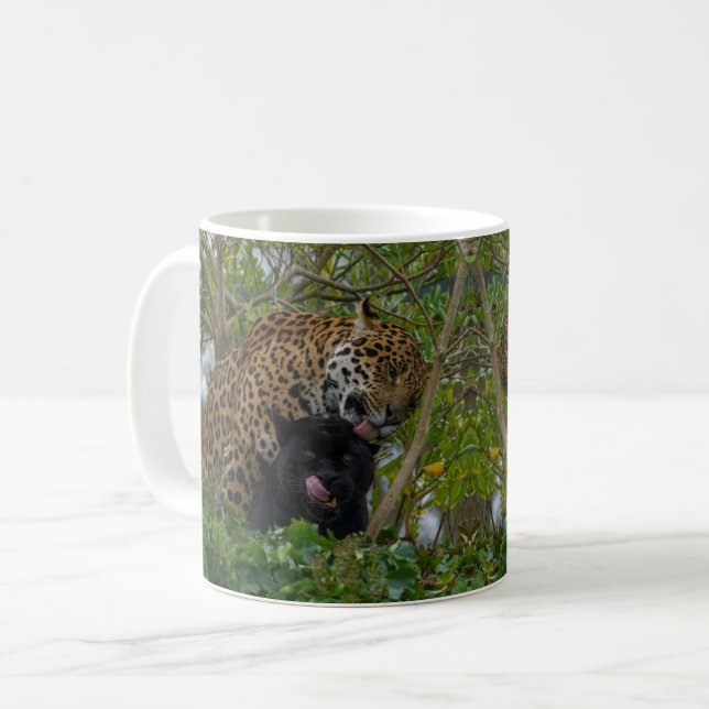 Jaguars In Love Coffee Mug (Front Left)
