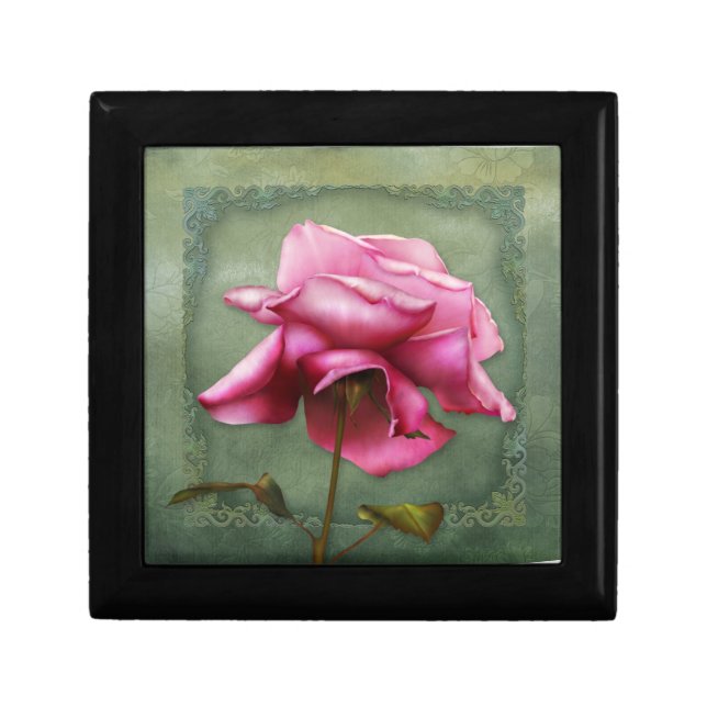 Jaguarwoman's "Last Rose of August" Giftbox Jewelry Box (Front)