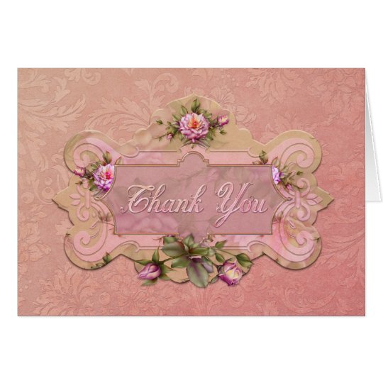 Jaguarwoman's "Rose Pink" Thank You Card