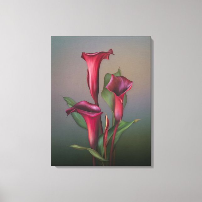 Jaguarwoman's "Rusty Calla Lily Portrait" Canvas Print (Front)