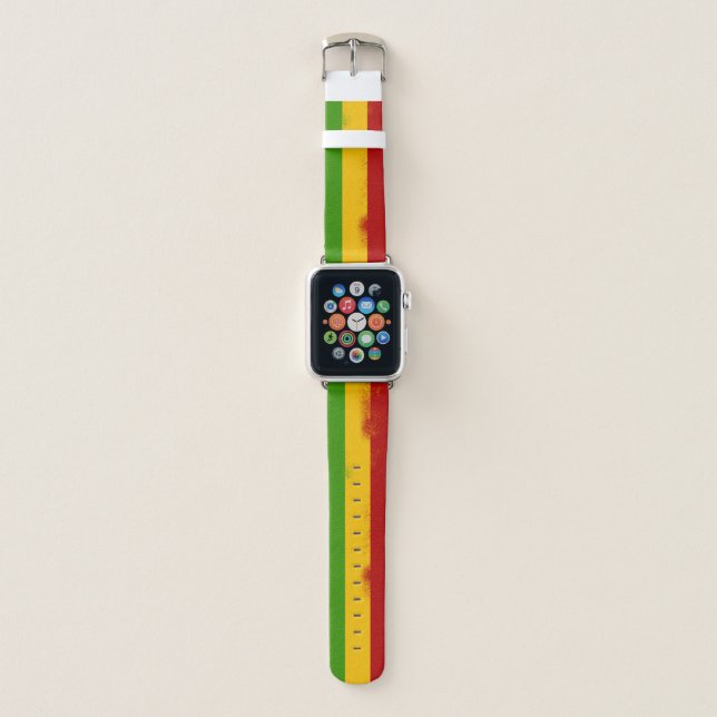 Jah Bless Lion Apple Watch Band, 38mm Apple Watch Band (Front)