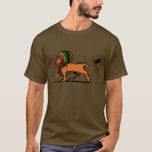 Jah King Rasta Lion T_Shirt