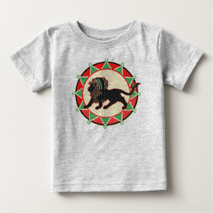 Jah King Rasta Lion Vintage Baby T-Shirt