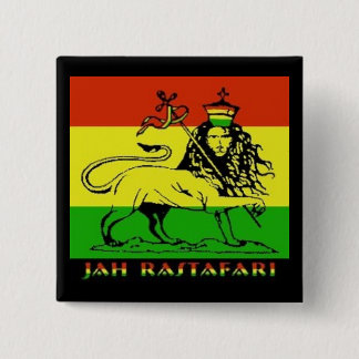 Jah Rastafari Badge Pinback Button
