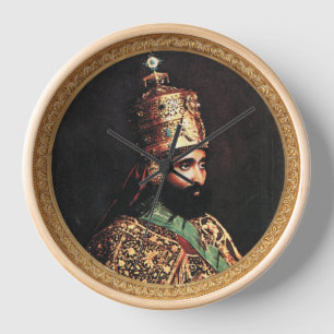 Jah Rastafari Haile Selassie Rasta Reggae Roots Clock