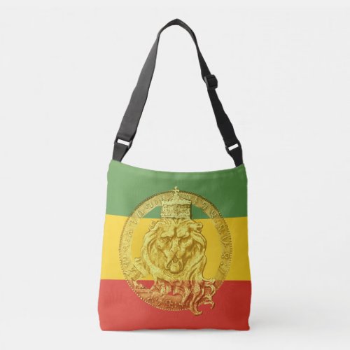 Jah Rastafari Lion of Judah Cross Body Bag