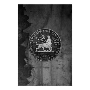 Jah Rastafari Lion of Judah Reggae Rasta Roots Poster