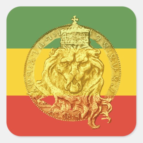 Jah Rastafari Lion of Judah Sticker
