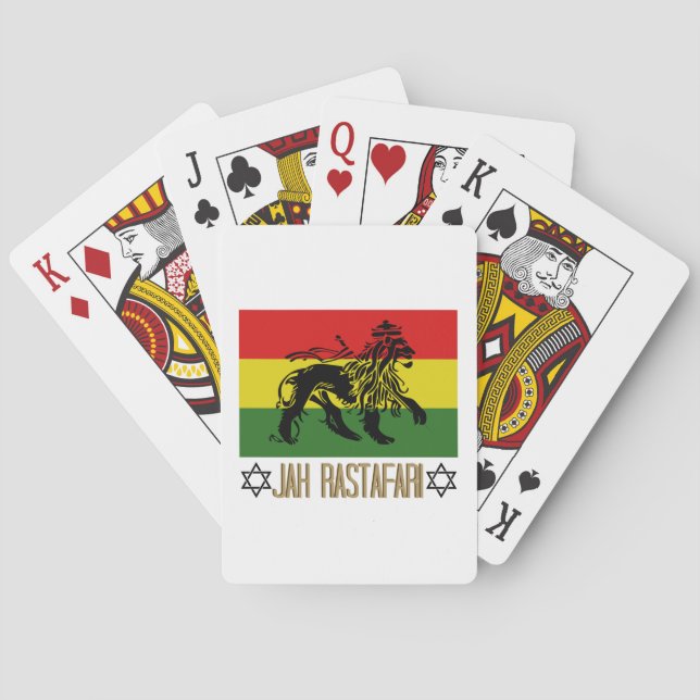 Jah Rastafari Poker Cards (Back)