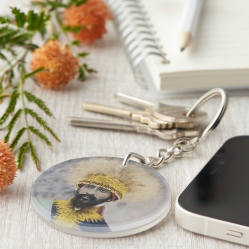 Jah Rastafari Rasta Livity INI One Love Roots _ H Keychain