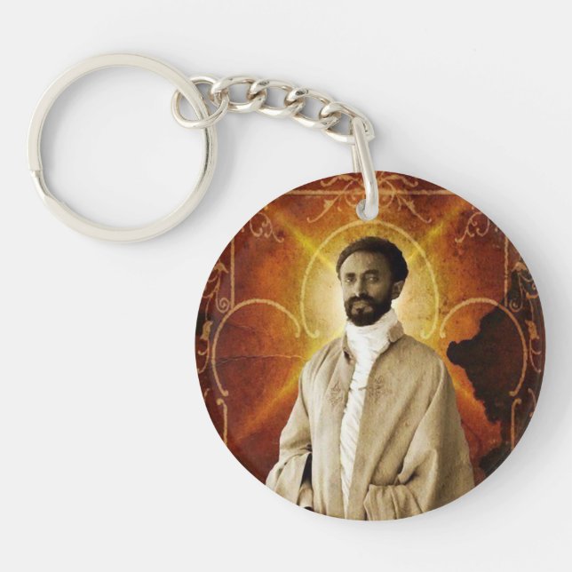 Jah Rastafari Rasta Livity INI One Love Roots Keychain (Front)