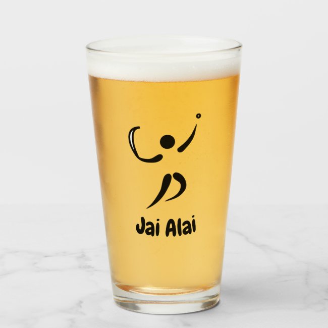 Jai Alai Drink Glass Tumbler