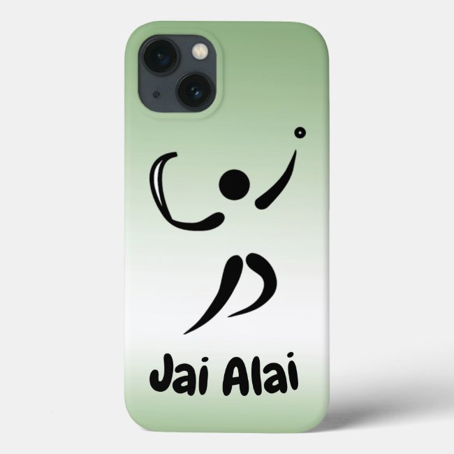 Jai Alai Green iPhone 13 Case