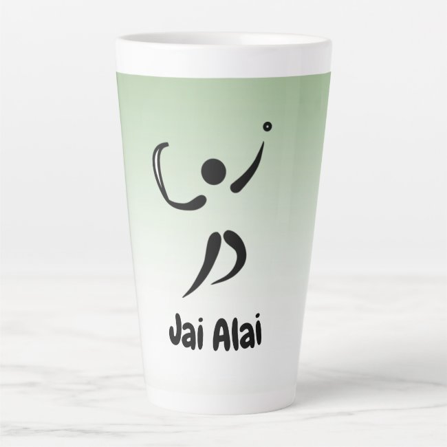 Jai Alai Green Latte Mug