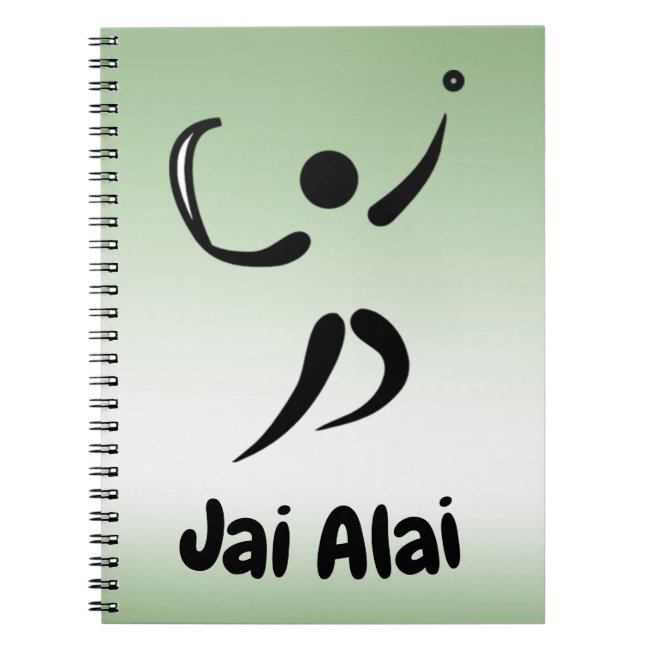 Jai Alai Green Notebook
