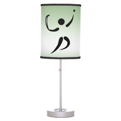Jai Alai Green Table Lamp