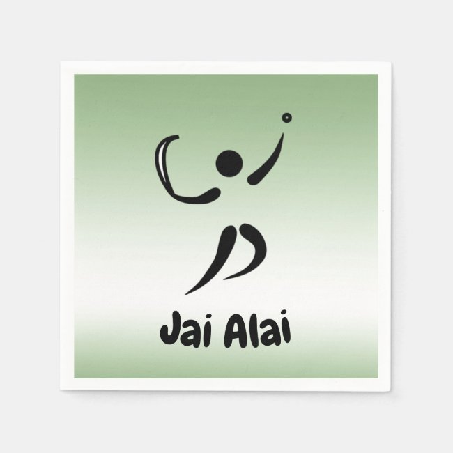 Jai Alai Set of Paper Napkins