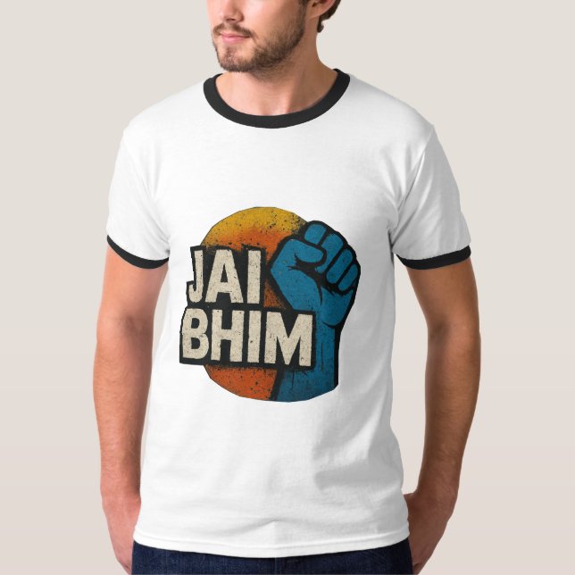 Jai Bhim | Educate Agitate Organize  T-Shirt (Front)