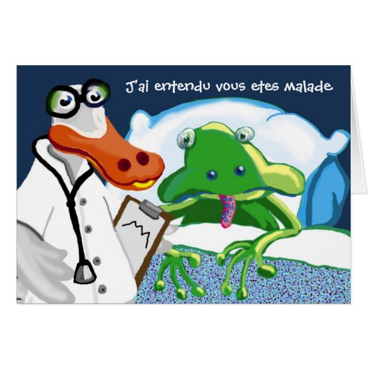 J'ai entendu vous etes malade cards (Front Horizontal)