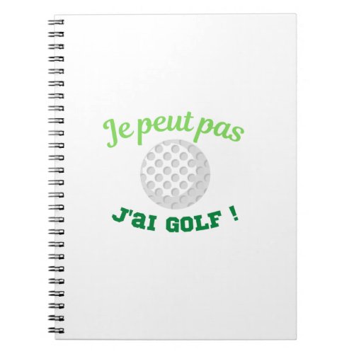 Jai golf notebook