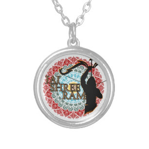 Jai Shree Ram Silver Plated Necklace