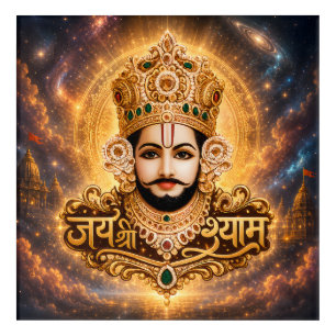 Jai Shri Khatu Shyam Ji Devotional Artwork Acrylic Print