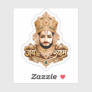 Jai Shri Khatu Shyam Ji Devotional Artwork Sticker