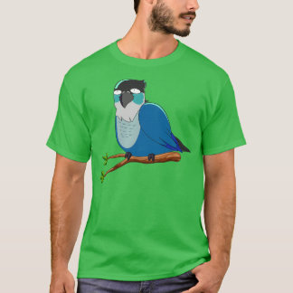 Jaiden animations cute funny eyes bird on a leaf p T-Shirt