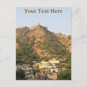 Jaigarh Fort near Jaipur, India. Customizable Postcard