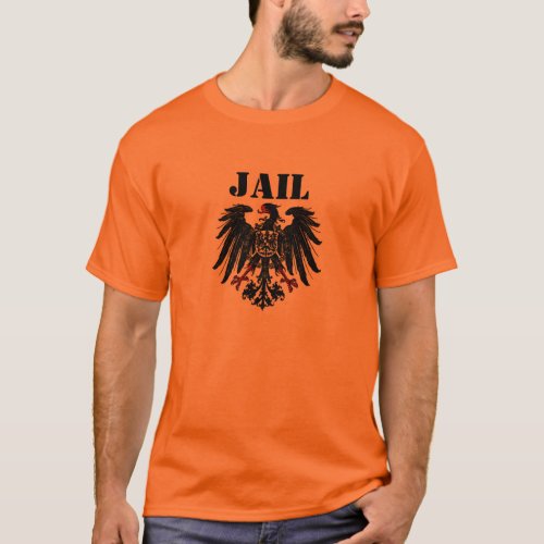 Jail Bird coat of arms prison incarceration T_Shirt