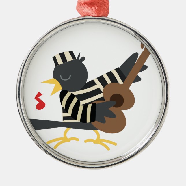 Jail Bird Metal Ornament (Front)