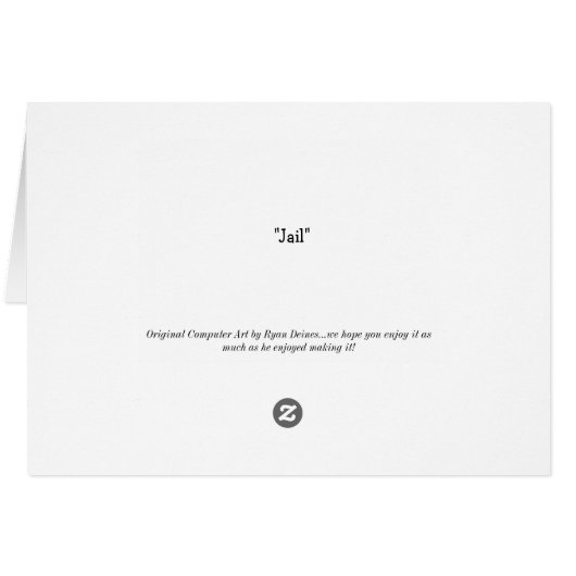 Jail card (Back Horizontal)