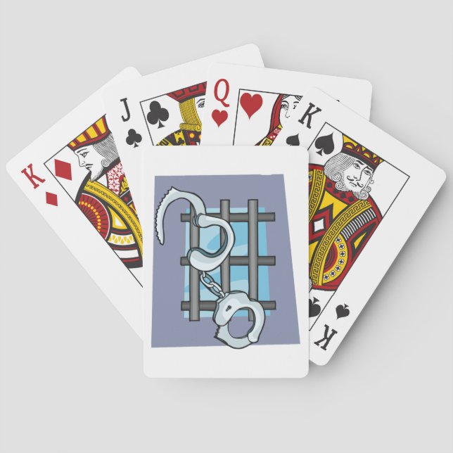 Jail Handcuffs Poker Cards (Back)
