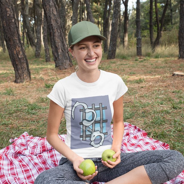 Jail Handcuffs T-Shirt (Creator Uploaded)