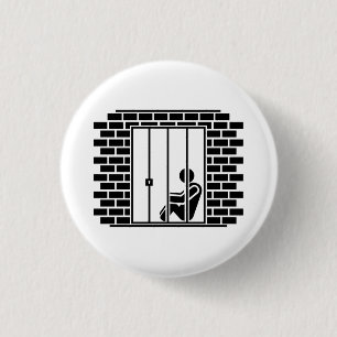'Jail Time II' Pictogram Button