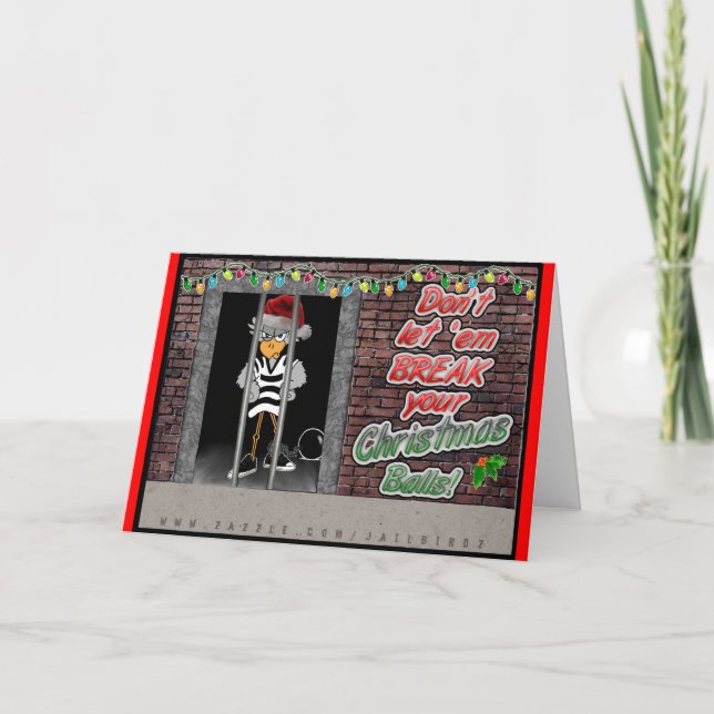 Jailbird Christmas Card (Front)