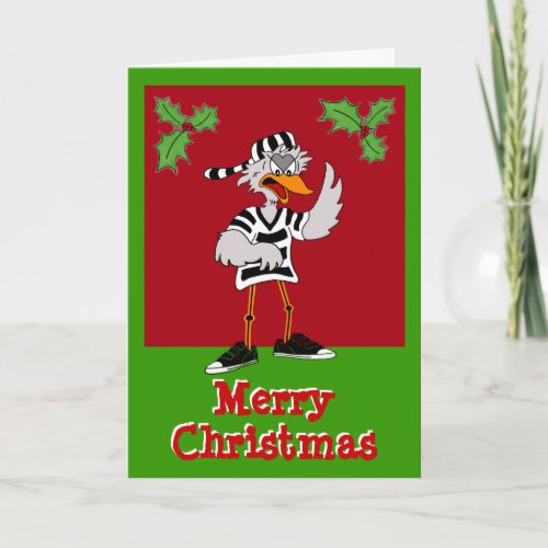 Jailbird Christmas card