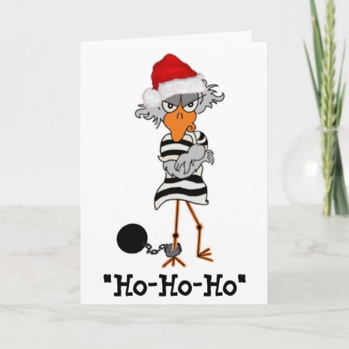 Jailbird Christmas Card