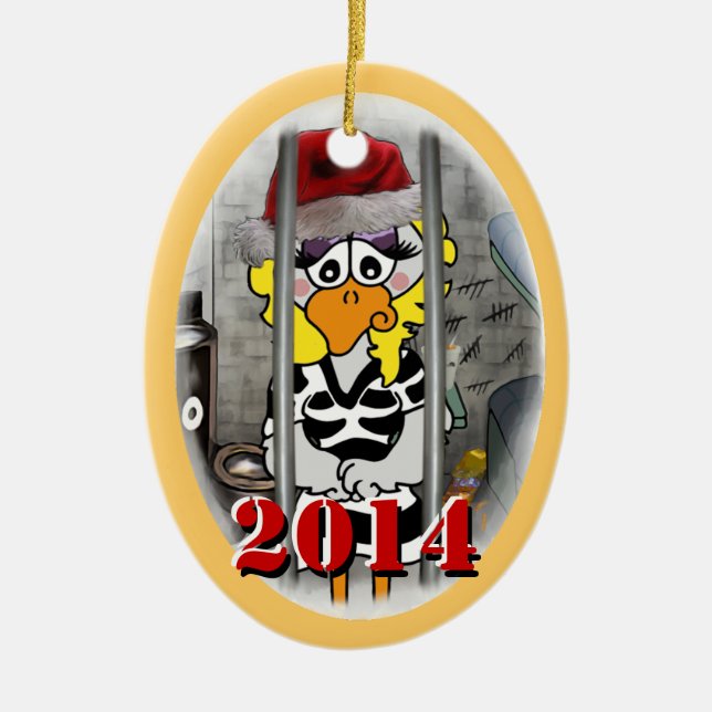 Jailbird Christmas Ornament 2014 (Front)