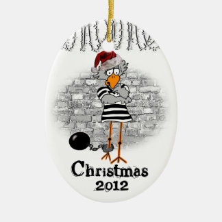 Jailbird Christmas tree ornament