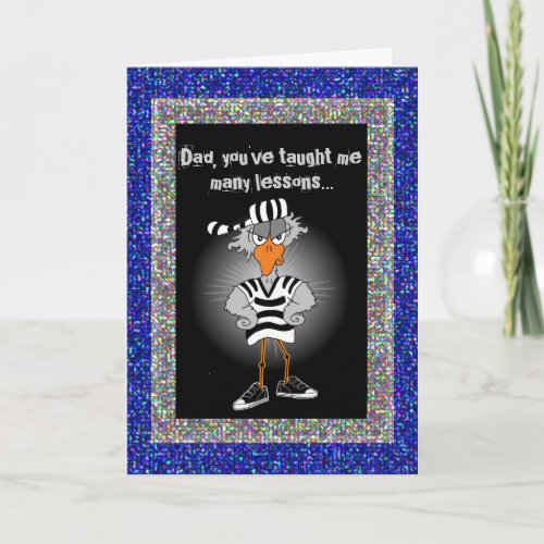 Jailbird Fathers Day Card