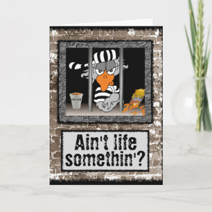 Jailbird greeting card