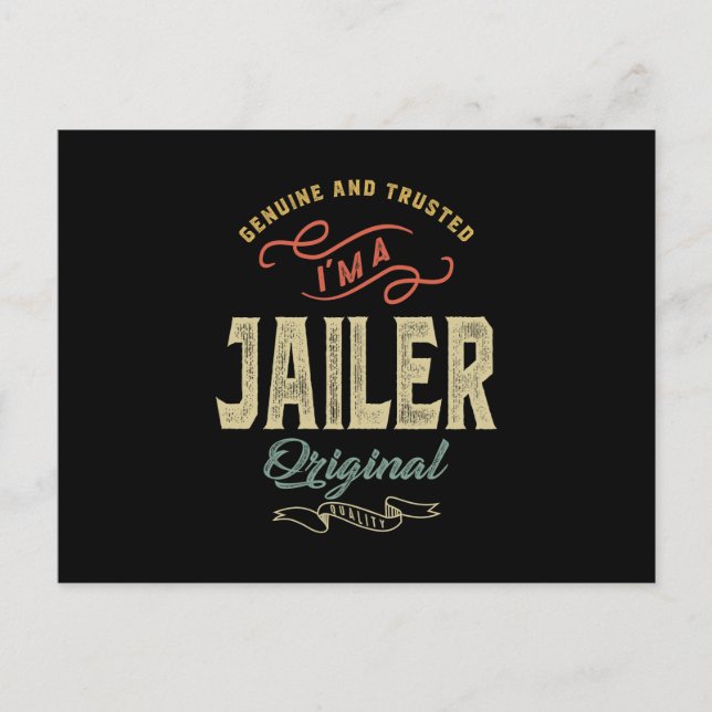 Jailer Job Title Men Women Gift Postcard (Front)