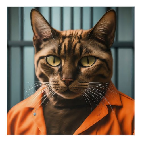 Jailhouse Meow Acrylic Print