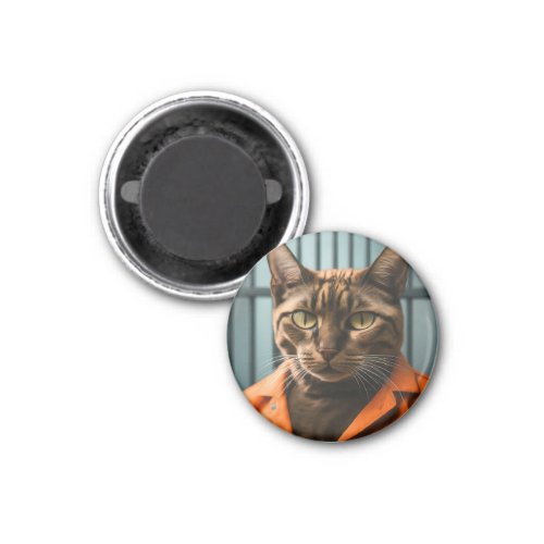 Jailhouse Meow Magnet