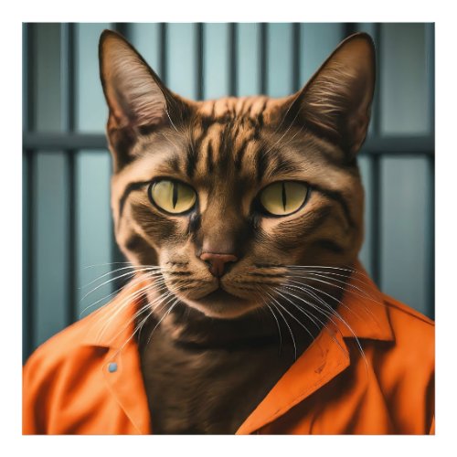 Jailhouse Meow Photo Print