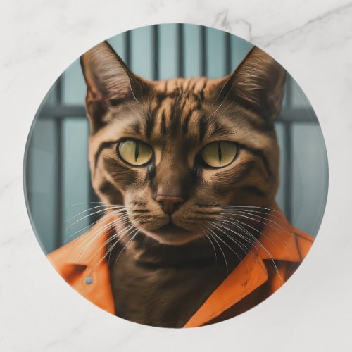 Jailhouse Meow Trinket Tray
