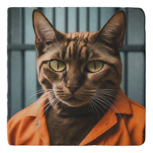 Jailhouse Meow Trivet